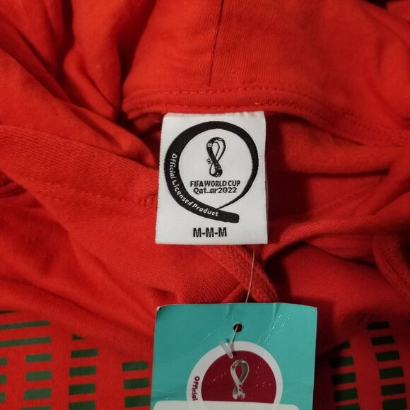 Fifa World Cup Qatar 2022 Official Licensed Portugal Red Hoodie Sweatshirt Men M - Picture 2 of 15
